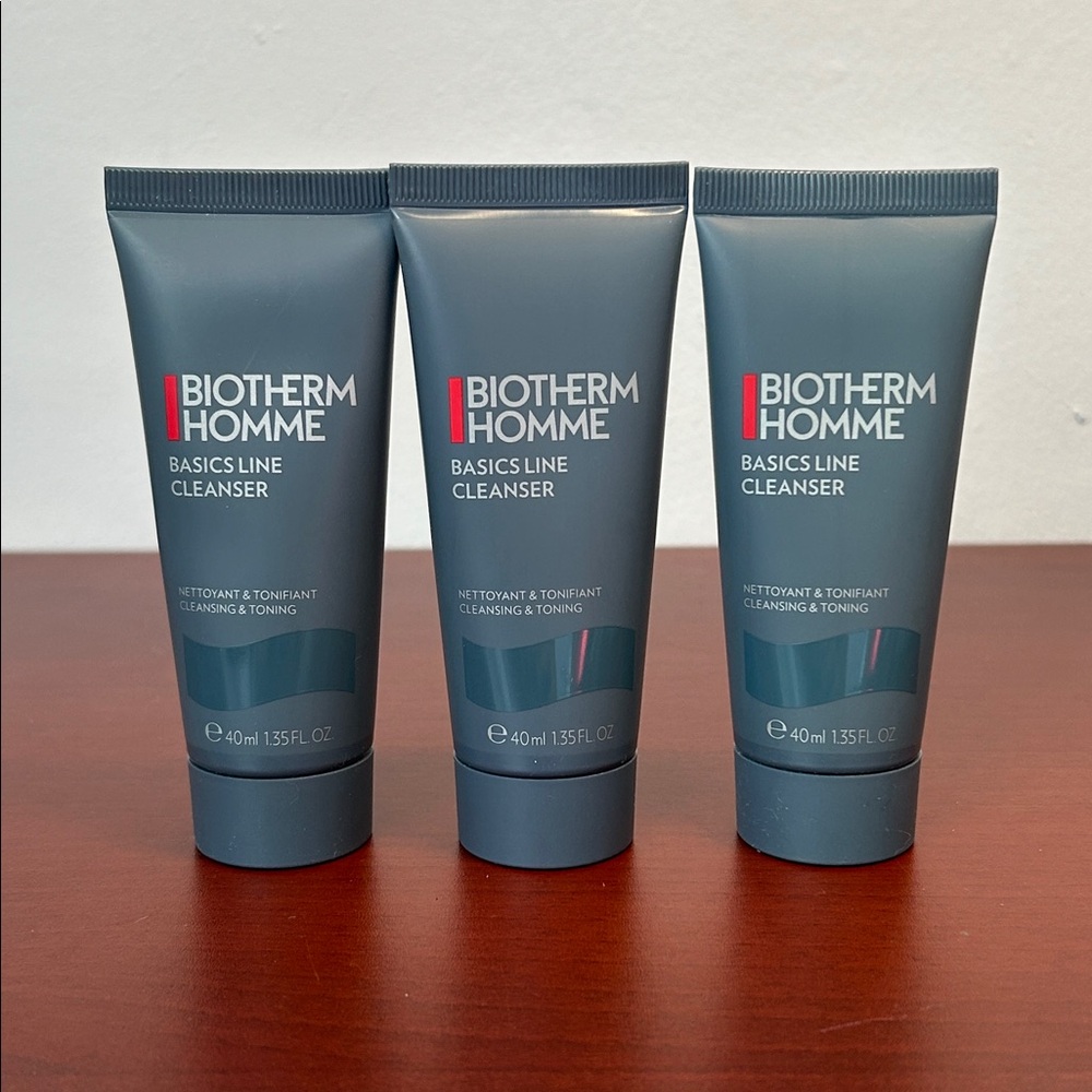 40mlx3 Biotherm Homme Basics Line Cleanser set